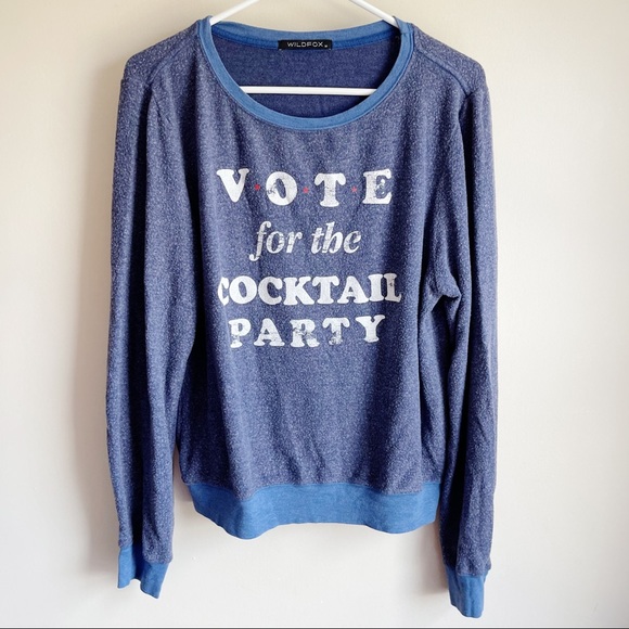 Wildfox Sweaters - Wildfox Vote the Cocktail Party Graphic Sweater